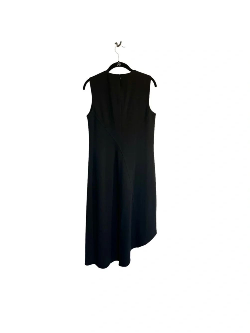 M.M. LaFleur The Lara Dress Eco Heavy Crepe black Assymetrical office career 4 - Picture 3 of 11